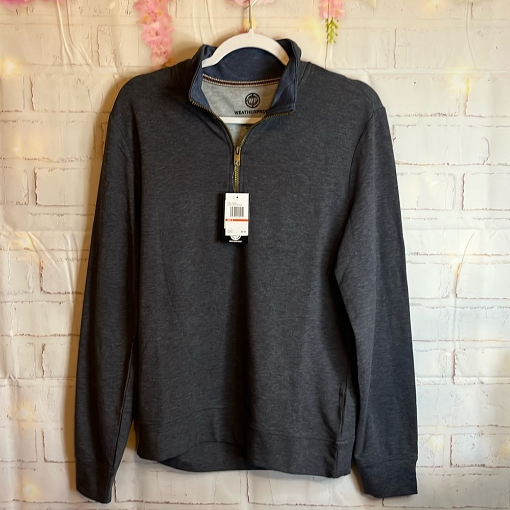 Men’s Nwt Small Weatherproof Half Zip Long Sleeve Shirt
